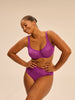 Plunging full cup bra - Divine Purple