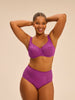 Plunging full cup bra - Divine Purple