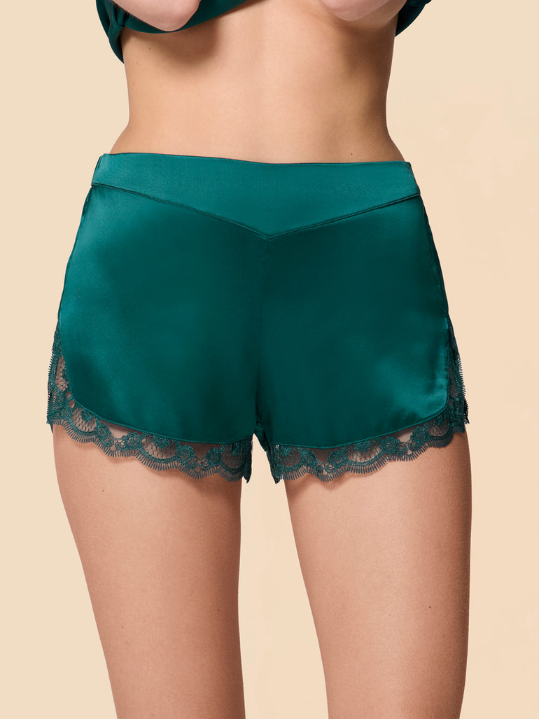 Night short - Emerald green