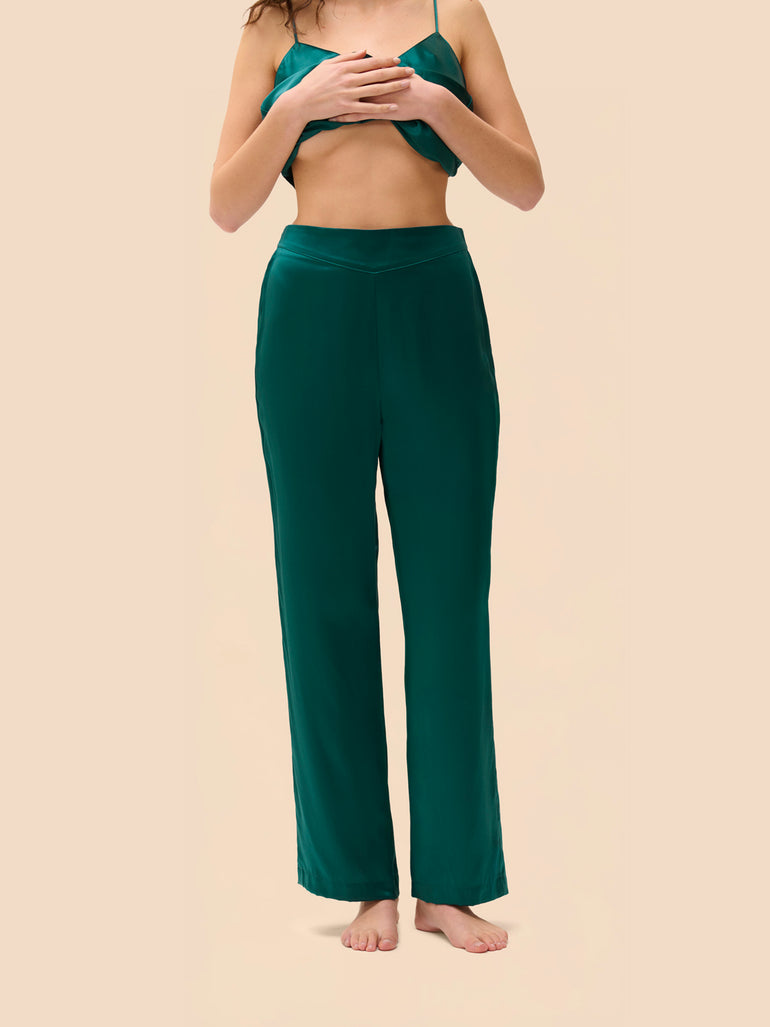 Night pants - Emerald green