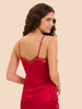 Top with embroidery - Opera Red