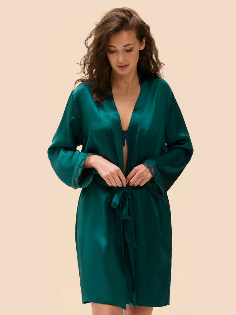 Kimono  - Emerald green