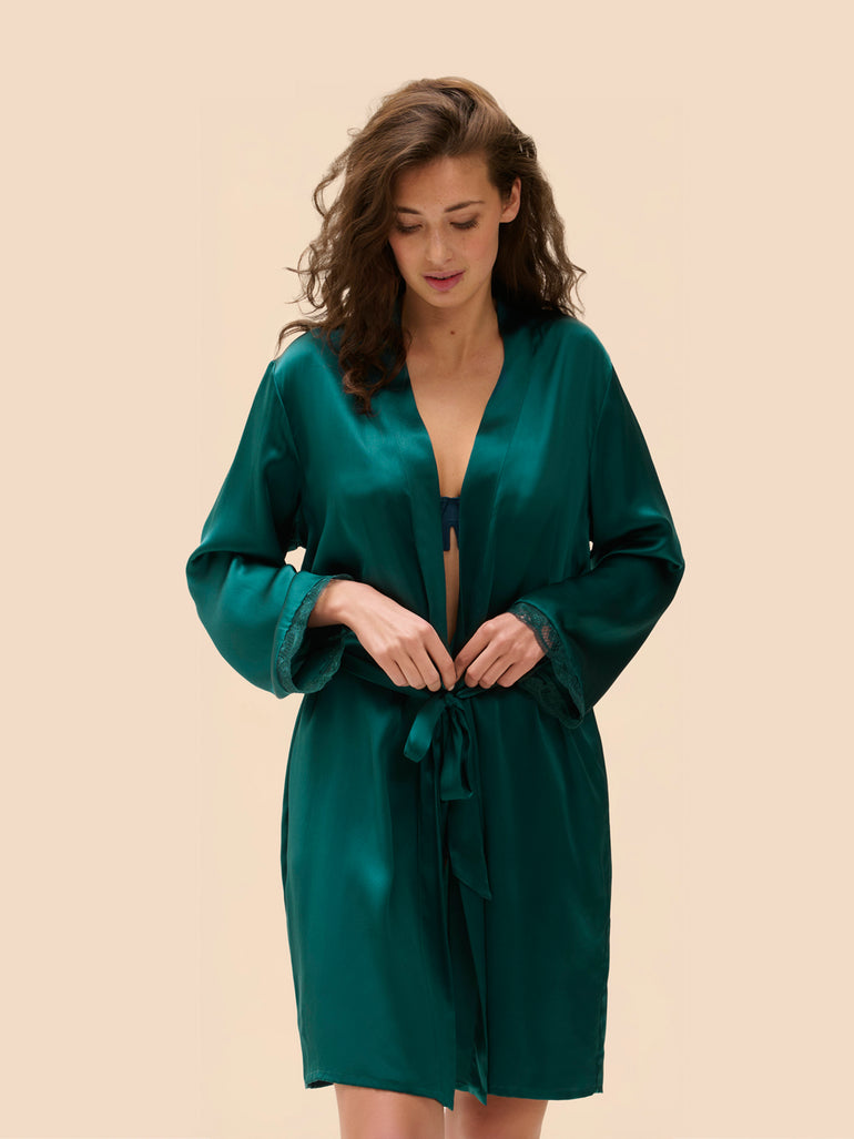 Kimono  - Emerald green