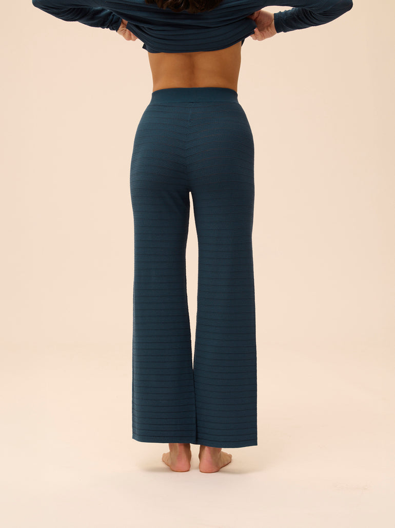 Night pants - Petrol blue