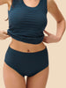 High-waist brief - Petrol blue