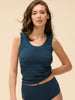Top - Petrol blue