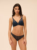 Squared neckline spacer bra - Sapphire