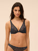 Underwired triangle bra - Sapphire