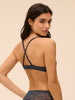 Underwired triangle bra - Sapphire