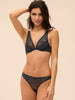 Underwired triangle bra - Sapphire