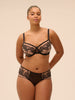 Squared neckline full cup bra - Light Tatoo