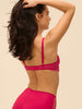 Half cup bra - Cranberry