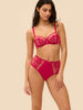 Half cup bra - Cranberry