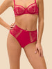 High-waist brief - Cranberry