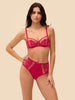 High-waist brief - Cranberry