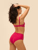 High-waist brief - Cranberry