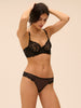 Half cup bra - Black