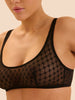 Soft cup triangle bra - Black