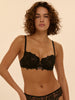 Half cup bra - Black
