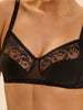 Structured wireless bra - Black