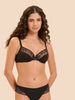 Moulded underwired bra - Black