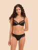 Moulded underwired bra - Black