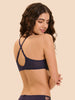 Plunging underwired bra - Midnight