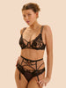 Underwired scarf bra - Light Tatoo