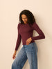 Long Sleeve Top - Autumn red