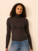Turtleneck long sleeve top - Granite