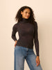 Turtleneck long sleeve top - Granite