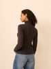 Turtleneck long sleeve top - Granite