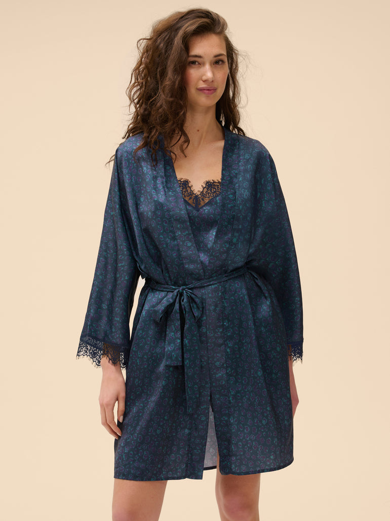 Kimono - Feline Blue