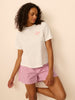 T-shirt Limited Edition Pink October - White