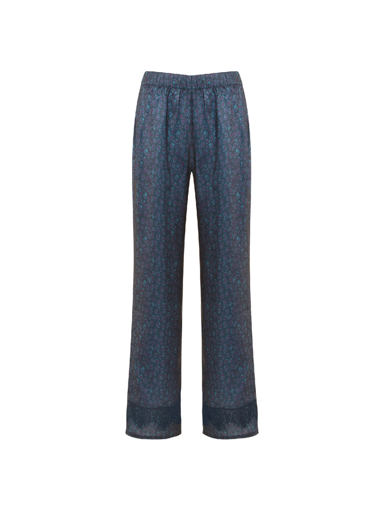 Night pants - Feline Blue