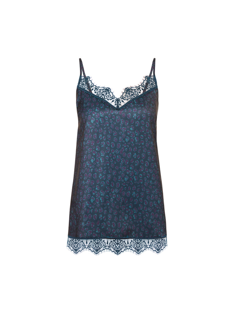 Top - Feline Blue