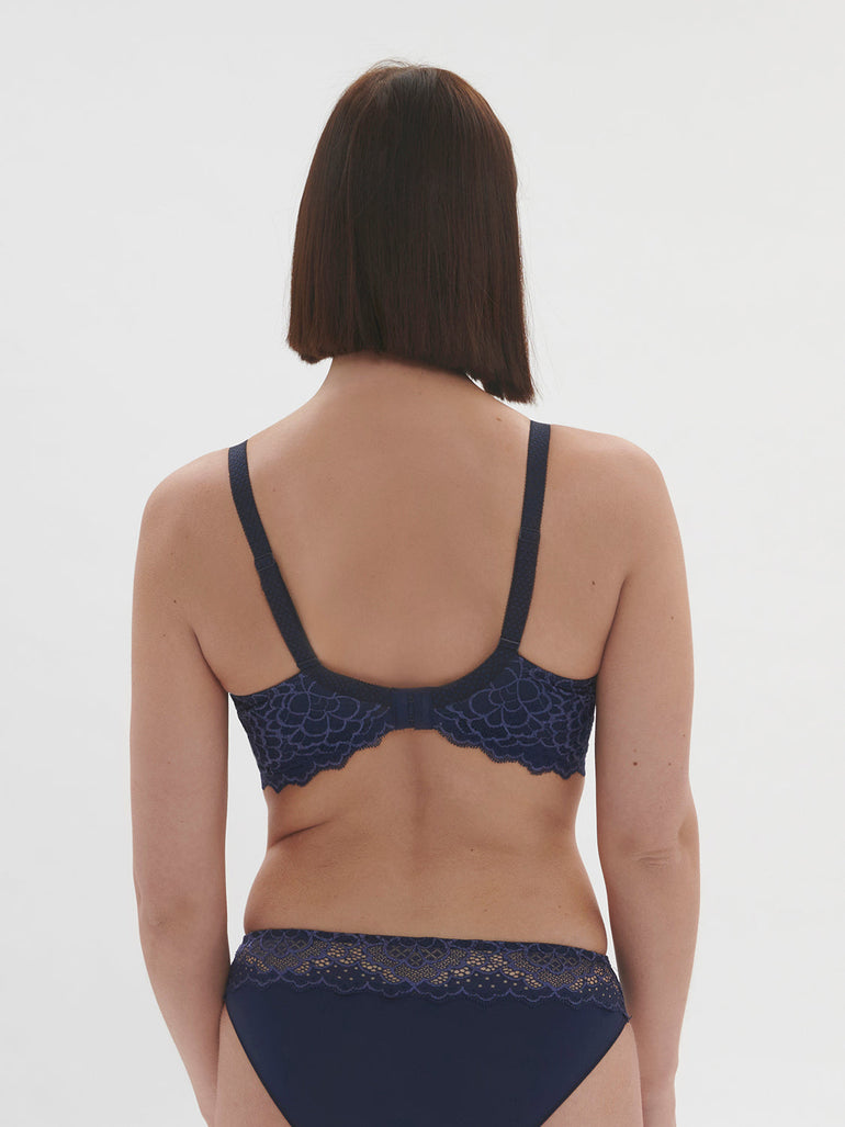 Spacer plunge bra - Ink Blue