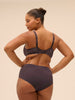 Spacer plunge bra - Graphite Grey