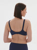 Moulded rigid underwired bra - Ink Blue