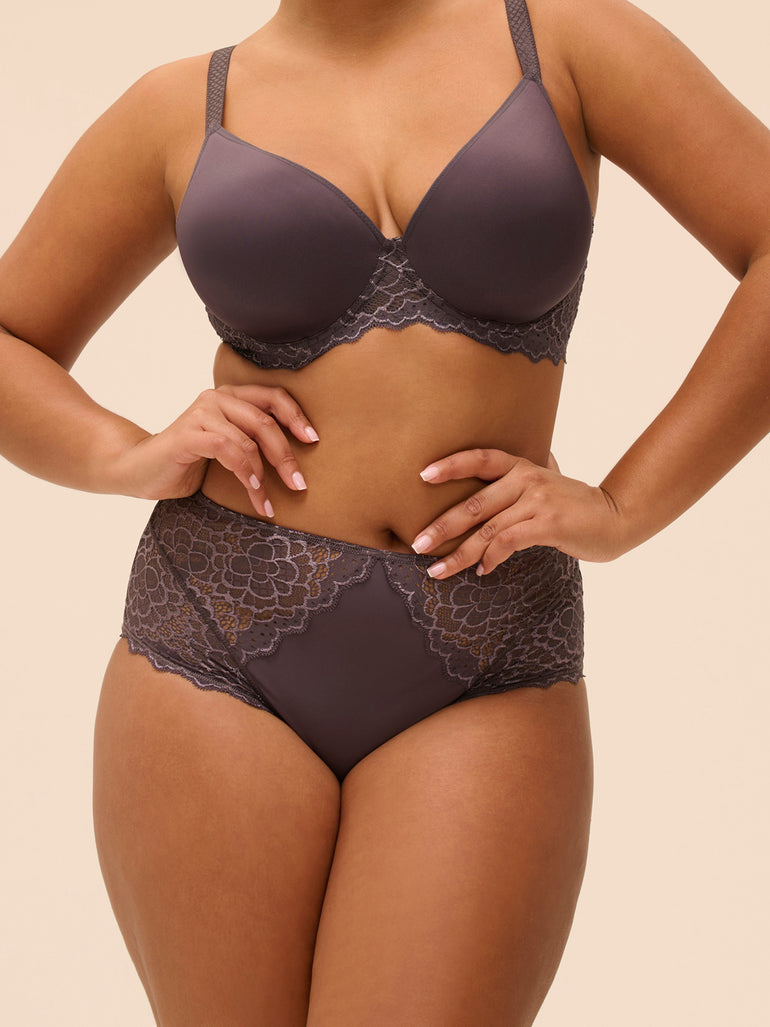 High-waist brief - Graphite Grey