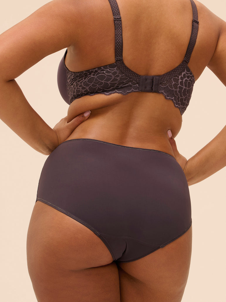 High-waist brief - Graphite Grey