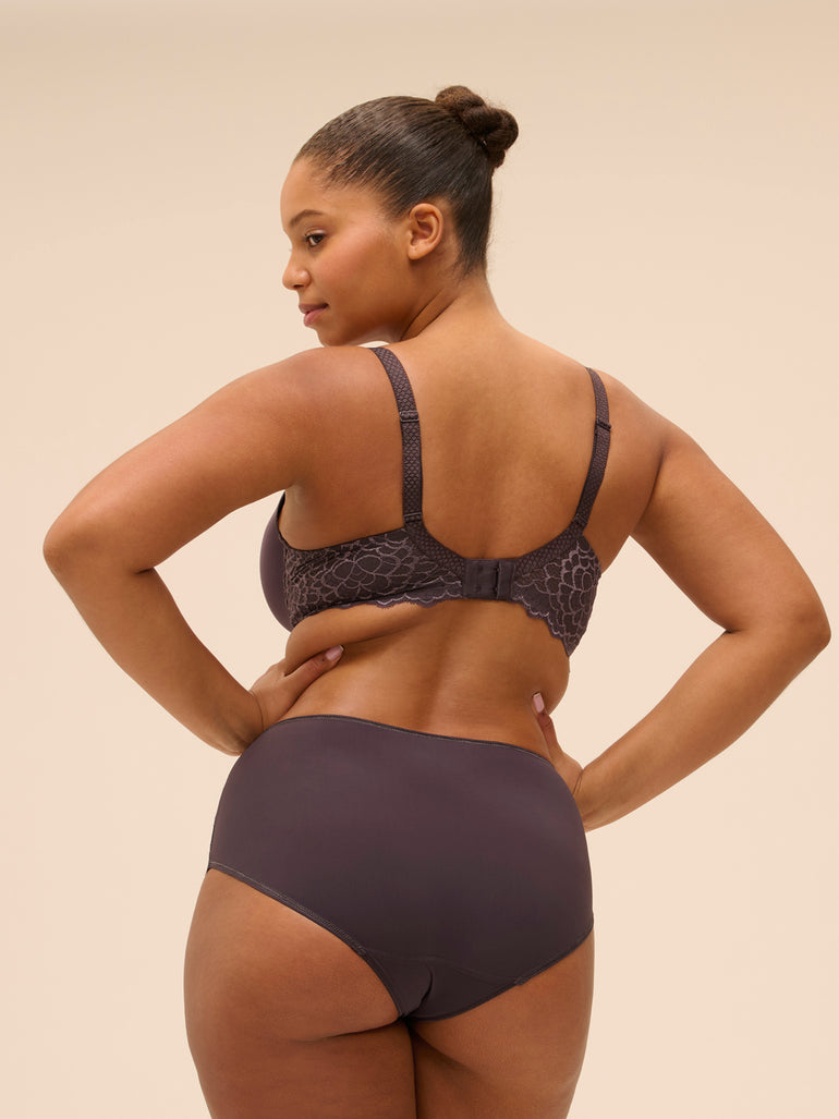 High-waist brief - Graphite Grey