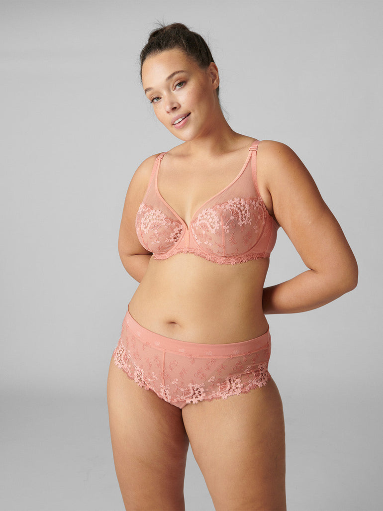 Wish Full Coverage Plunge - Ginger Pink