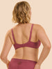 Plunging underwired bra - Rose sandalwood