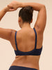 Plunging underwired bra - Sapphire