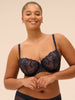 Half cup bra - Sapphire