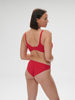 Structured wireless bra - Ruby pink