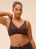 Structured wireless bra - Dark Brown