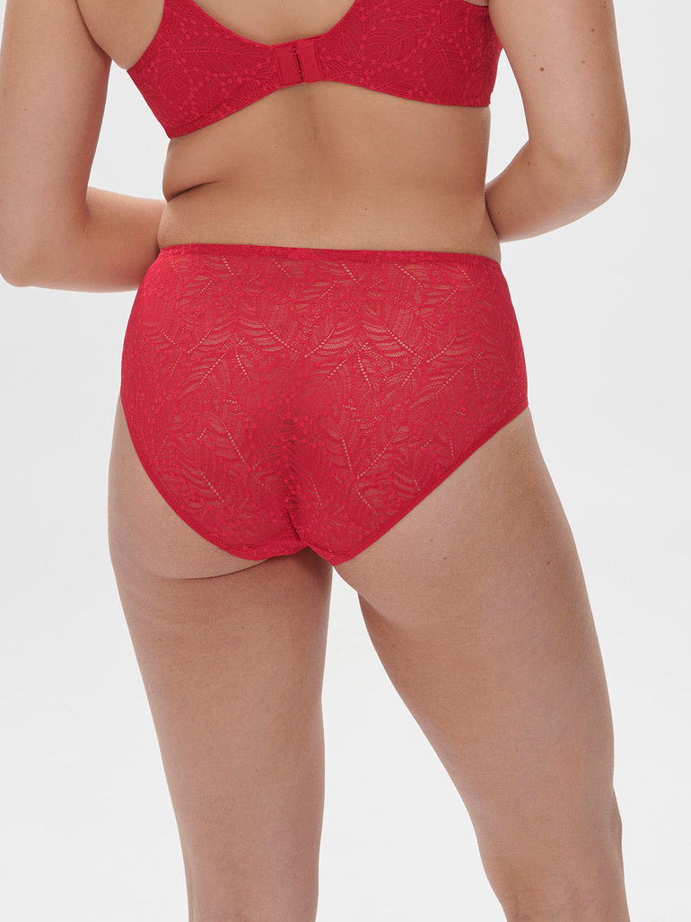 High-waist brief - Ruby pink