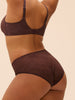 High-waist brief - Dark Brown